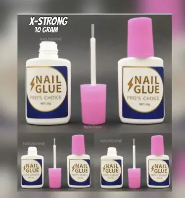 £24.95 • Buy Extra Strong Nail Glue With Brush 10 Gram Uv Gel Acrylic Nails💅fake Nail Glue💅