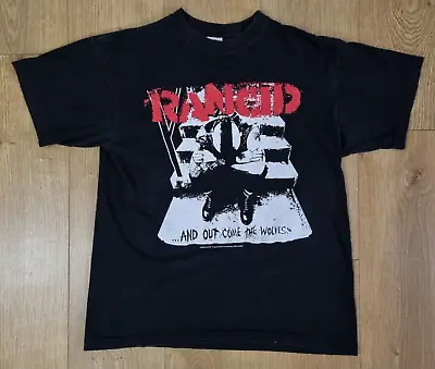 RARE Rancid And Out Come The Wolves 2005 Punk Rock Band T Shirt M Black M L XL • £48
