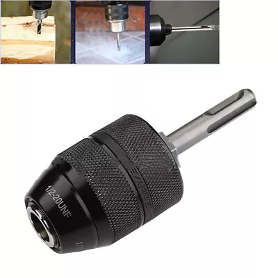 13mm Keyless Chuck Plus SDS Adaptor Fits Any Drill Makita Dewalt Bosch 3/8  • £12.99