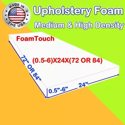 $59.99 • Buy Upholstery FoamTouch Foam Seat Cushion Replacement - 24  X 72  & 24  X 84 