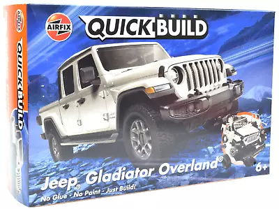 $19.99 • Buy Airfix QUICK BUILD Silver Jeep Gladiator (JT) Overland Plastic Model Kit J6039