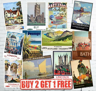 £3.75 • Buy Vintage British Railway & Travel Poster Posters LNER LMS GWR Best Quality