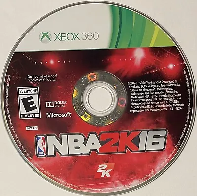 NBA 2K16 (Microsoft Xbox 360 2015) DISC ONLY | NO TRACKING | M1250 • $6.25