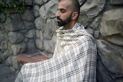 Meditation Shawl Or Meditation Blanket Wool Shawl Or Wrap Oversize Scarf/Stole • $34.99