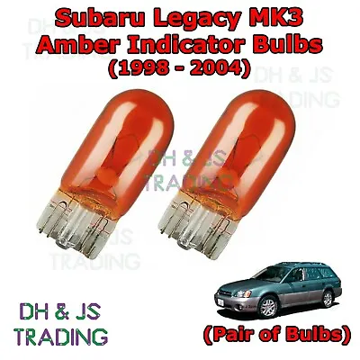 For Subaru Legacy Amber Side Indicator Bulbs Flash 501 Tail Pair MK3 (98-04) • $4.06