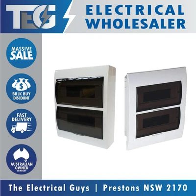 $85.90 • Buy NLS 24 Way Pole Distribution Board Switchboard Enclosure Surface Recessed Flush