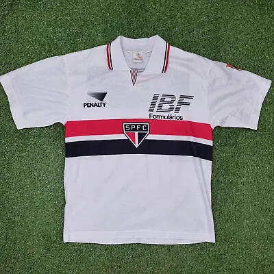 Rare Original Sao Paulo 1992 1993 Home Football Shirt Mens MEDIUM Penalty • $176