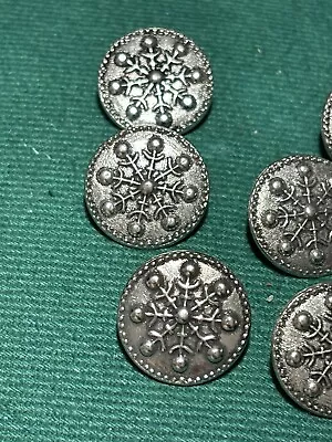 Vintage Pewter Buttons- Norwegian Made • $19.50