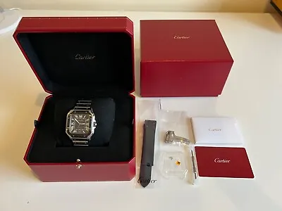 £5600 • Buy Cartier Santos De Cartier Large ADLC Watch Ref WSSA0037 Full Set