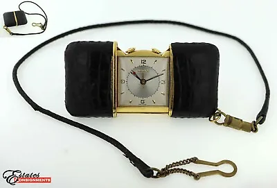 Vintage Movado Turler Emetophon Travel Purse Alarm Clock • $695