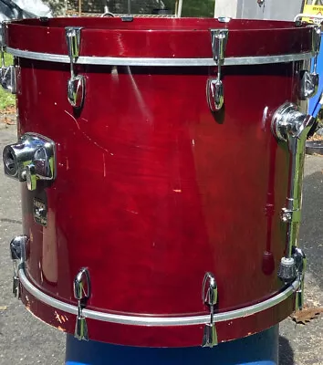 GRETSCH CATALINA Maple 22” Bass Drum MAHOGANY Red Transparent GLOSS II • $190