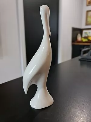 Naaman Israel - Bird Figurine - White Porcelain - 20cm - Hand Casted • $22.49