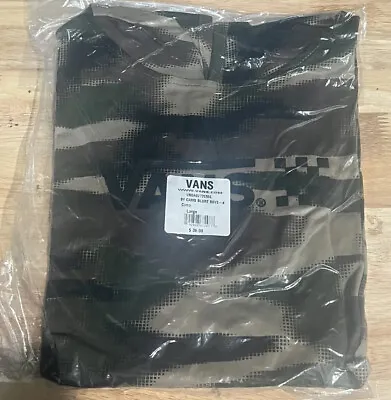 Vans Boys Long Sleeve  Camo Blurt Boys Size Large - New - Hoodie • £13.66