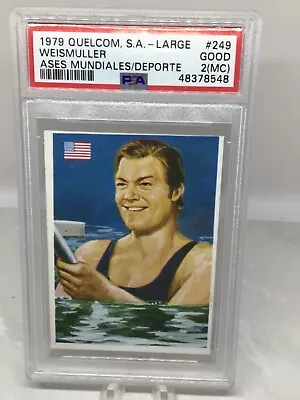 1979 Quelcom Large #249 Johnny Weissmuller PSA 2(mc) (3 Graded In All Grades) • $50