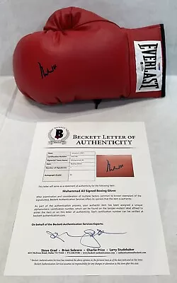 Muhammad Ali Signed Everlast Boxing Glove BAS Graded Gem MT 10 Autograph PSA COA • £2313.15