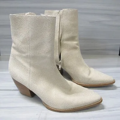 Matisse Caty Pointed Toe Boot - Tan Leather Cowboy Booties - Womens 7M • $24.99