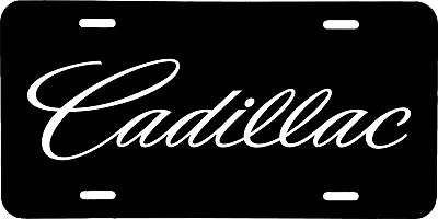 Cadillac Cts Escalade Xts Srx Black Vehicle License Plate Auto Car Front Tag • $19.95