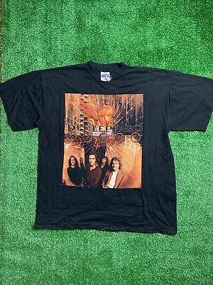 1996 Def Leppard Tour Vintage T-Shirt Single Stitch Black Mens XL • $50