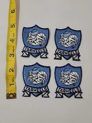 North Carolina UNC TAR HEEL Patches 2.5  X 1.75  College Football Patch Lot Of 4 • $10.99