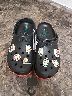 🔥 7-Eleven X CROCS US Clog 208272-001 Black Exclusive - Size 11 Men........ • $55.24