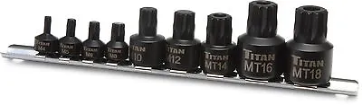 Titan 16138 9pc Impact Grade Stubby XZN Triple Square Bit Socket Set • $27.92