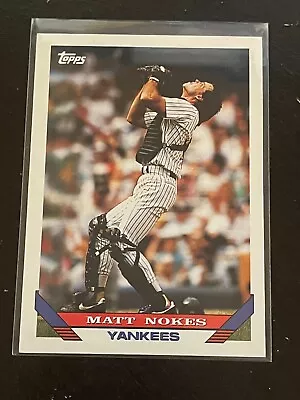 1993 Topps #561 Matt Nokes New York Yankees NM • $1.29