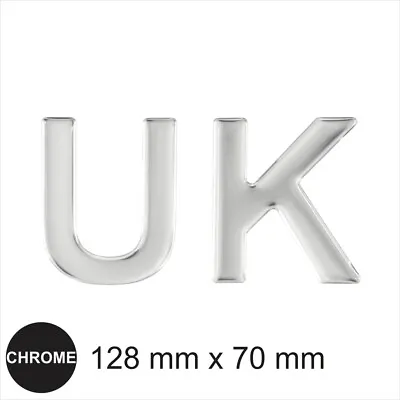 UK Chrome Letters Badge Emblem Sticker Mirror Effect Dome Car 3D Gel Resin Decal • £4.30