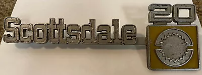 Vintage CHEVROLET SCOTTSDALE 20 EMBLEM #349691 OEM Badge Chevy Truck • $32.99