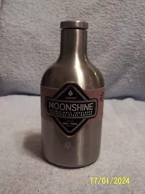 Manna Silver Moonshine Stainless Steel Bottle 24 Oz. • $24.49