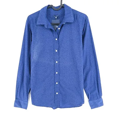 £11.89 • Buy GANT Dark Blue Voile Freckle Dot Shirt Size EU 38 40 UK 12 14 US 8 10