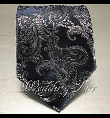 CLEARANCE MEN'S PAISLEY Microfiber SELF TIE NECK TIE FORMAL PARTY WEDDING PROM • $10.89