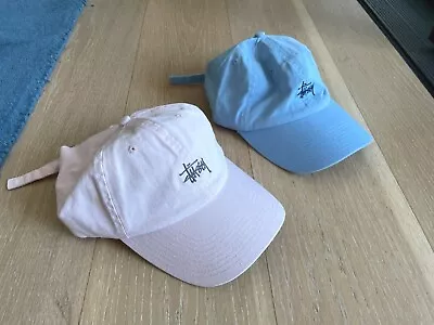 Stussy Basic Logo Cap In 2 Colours Pink Blue One Size Unisex • $20