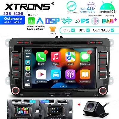 4G LTE Android 13 8-Core Car Play GPS Stereo DVD Radio For VW EOS Golf 5 Passat • $248.99