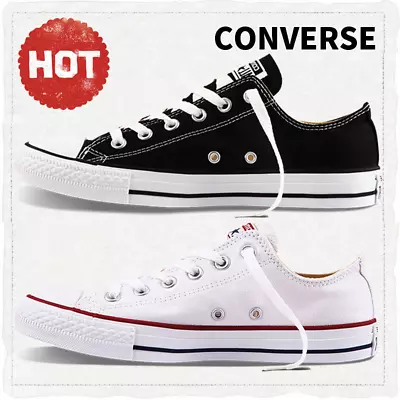 New All Star WOMENS & MENS Chuck Taylor OX Canvas Trainers Shoes UK • £19.99