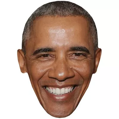 Barack Obama (Laugh) Celebrity Mask Flat Card Face • $5.96