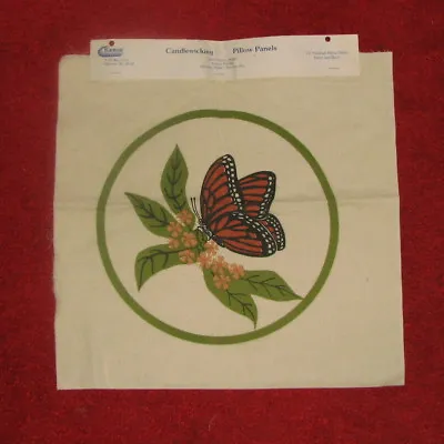 Raymar Candlewicking Pillow Panel Monarch Butterfly  • $7.98