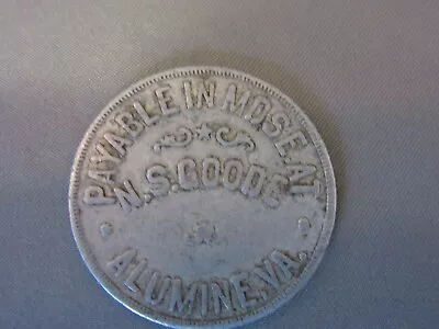 N.S. Goode Alumine VA Henry Virginia Store Trade Merchandise Token Pre 1908 50c • $65