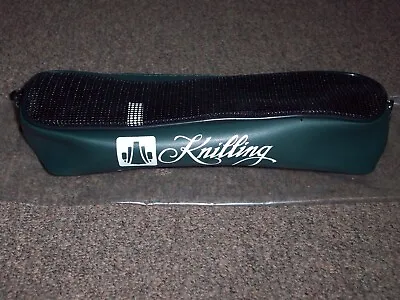Knilling Deluxe 4/4 Violin/Viola Shoulder Rest POUCH! LARGEST SIZE--GREEN • $14