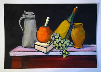 Vintage Original Still Life Painting By California Artist Jane F. Dreyer • $159.99