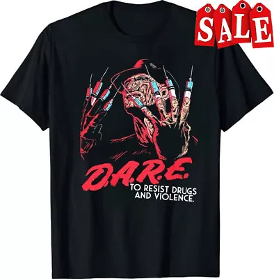 Freddy Krueger Dare Horror Movie 2020 Halloween T-Shirt Black S-5XL NB8897 • $6.99