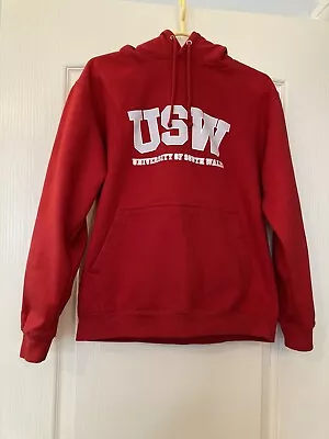 Red University Of South Wales (USW) Hoodie Sweatshirt - Size S - Unworn • £6