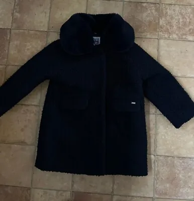 Mayoral Girls Navy Winter Smart Coat Size 104 Cm (4 Years) Very Good Condition • £19.99