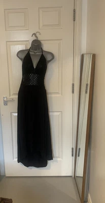 £0.99 • Buy Black Crochet Body High Low Dress