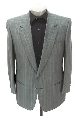 Vintage Stripe ERMENEGILDO ZEGNA Blazer Jacket 100% SILK Sport Suit Coat 52 42 S • $69.99