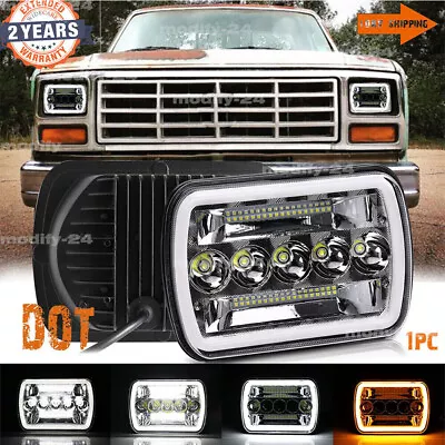 Fit Ford F-150 F-250 F-350 1978-1986 Chrome LED Headlight Hi-Lo DRL Turn Signal • $29.99