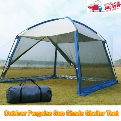 £83.01 • Buy Large Outdoor Camping Tent Mesh Walls Sun Shade Shelter Patio Gazebo Pergolas
