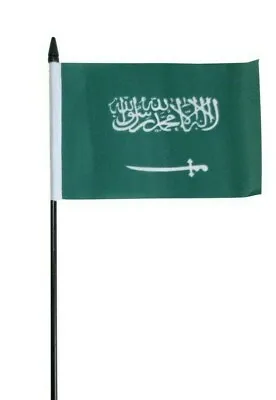 £3.49 • Buy Saudi Arabia Small Hand Waving Flag 6  X 4 