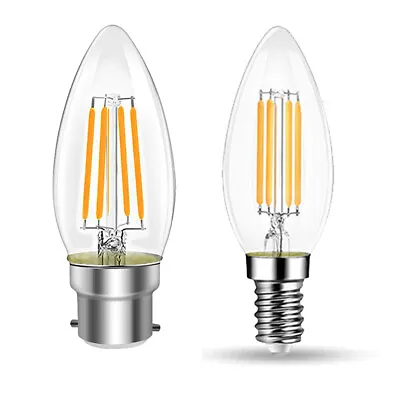 E14 B22 Edison Bulb Vintage Filament LED Decorative Industrial Light Warm White • £10.59