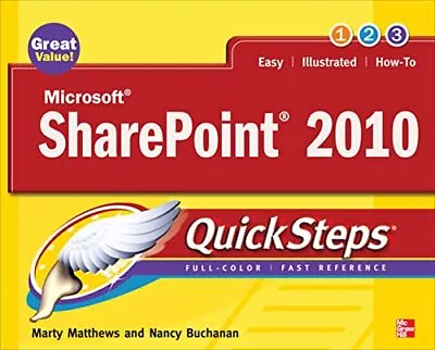 Microsoft SharePoint 2010 QuickSteps Buchanan Nancy • £7.99
