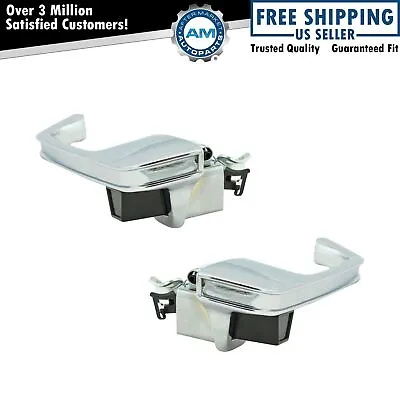 Chrome Outer Outside Exterior Door Handle Pair Set For Chevy GMC Pickup Truck • $44.58